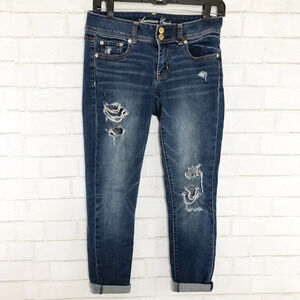 American Eagle Super Stretch Low Rise Skinny Jeans Women's Size 4